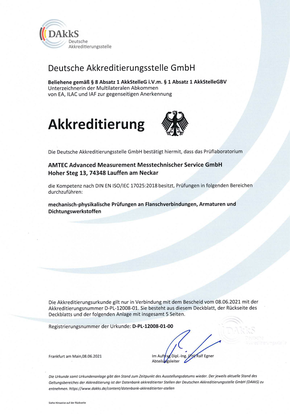 Akkreditierungsurkunde mit Anhang in neuem Fenster öffnen